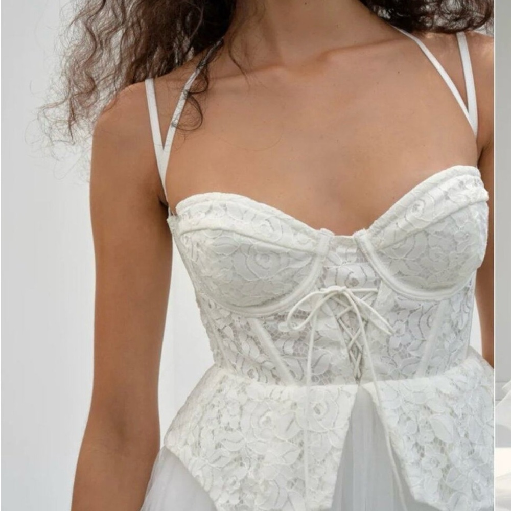 For Love And Lemons Ivory Lace Dress